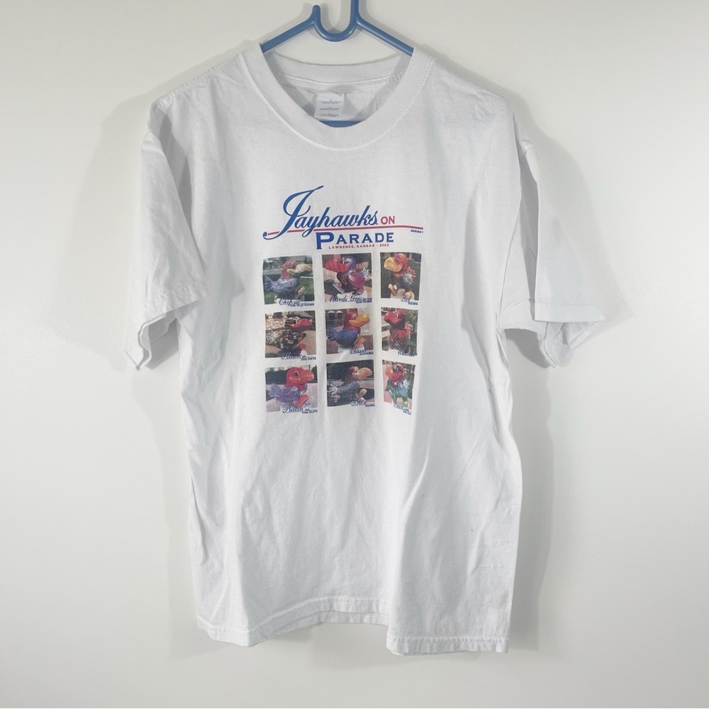 Vintage 2003 University of Kansas KU Jayhawks T Shirt Size Large